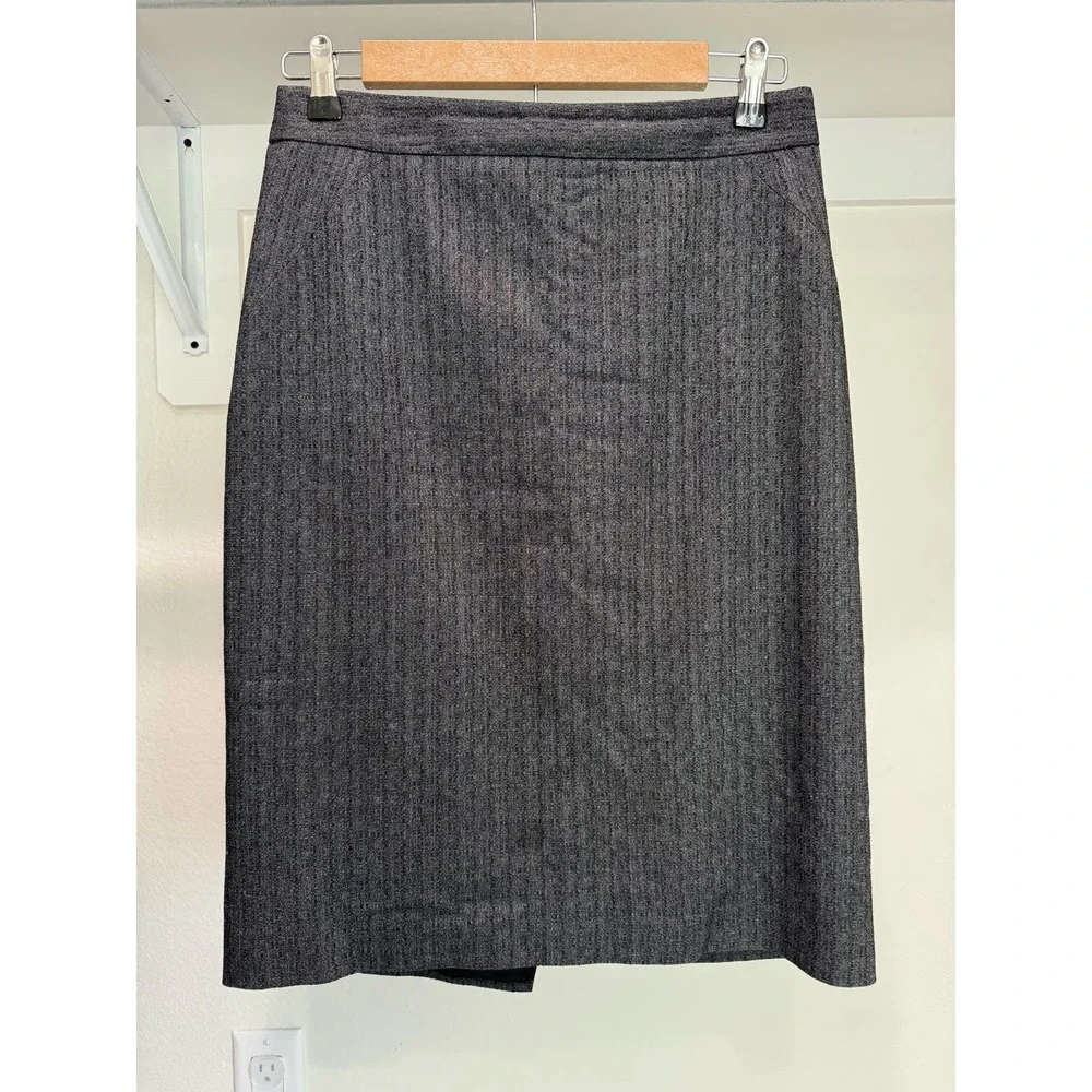 Ann Taylor‎ Pencil Skirt Size 6 Charcoal